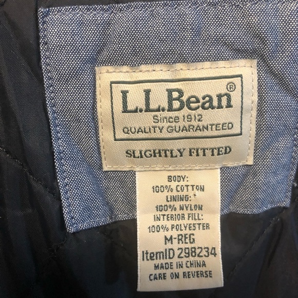 Ll bean ladies quilt lined padded shirt size medium - Picture 5 of 6